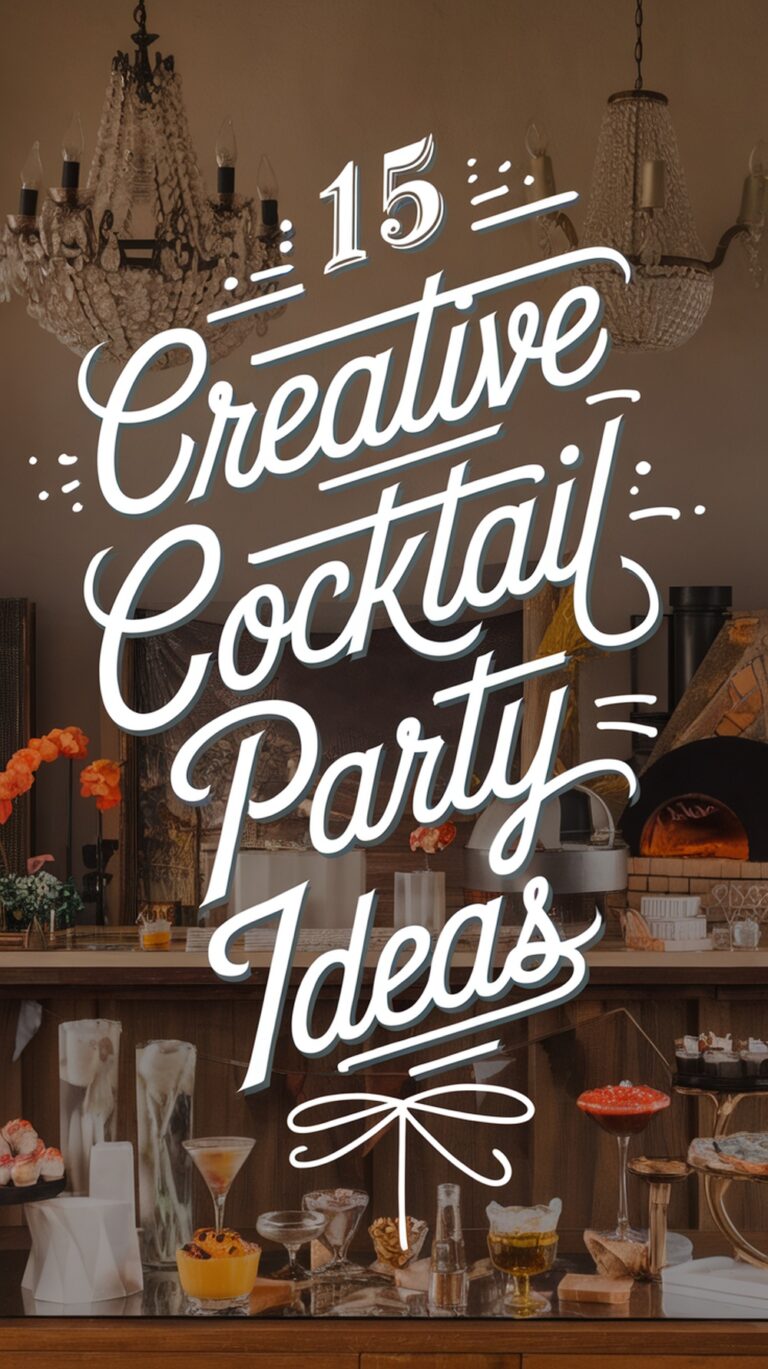 15 creative cocktail party ideas