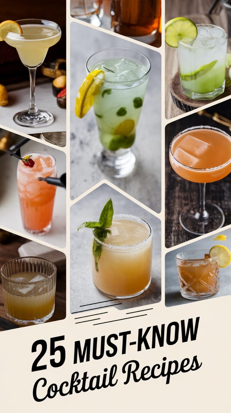 25 Must-Know Cocktail Recipes