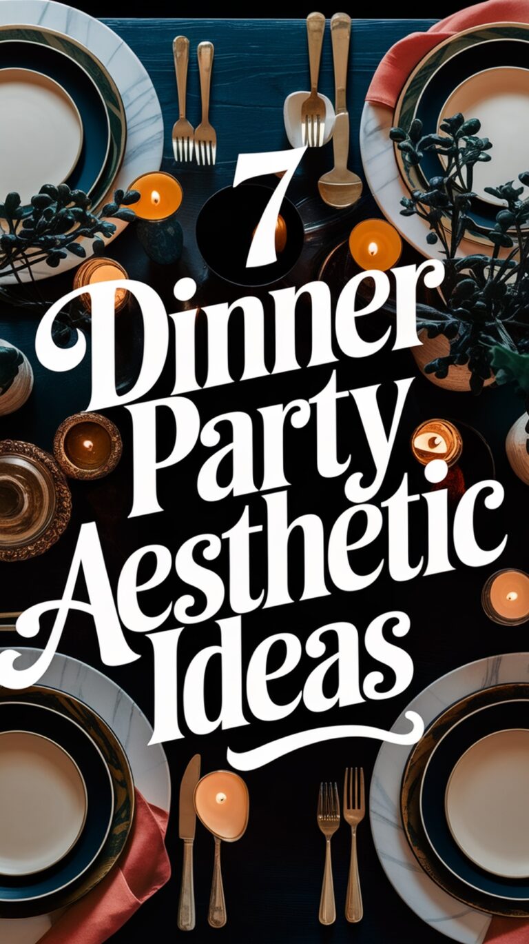 7 Dinner Party Aesthetic Ideas
